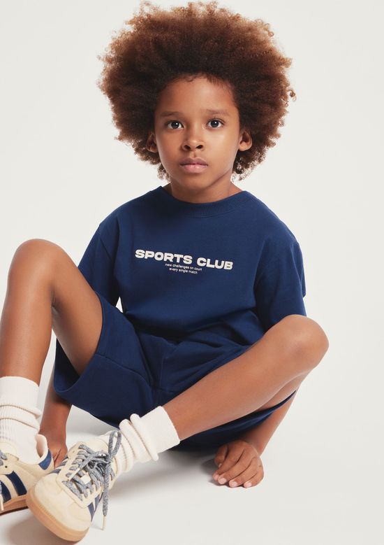 Foto do produto: Conjunto Infantil Menino Oversized Estampado - Azul