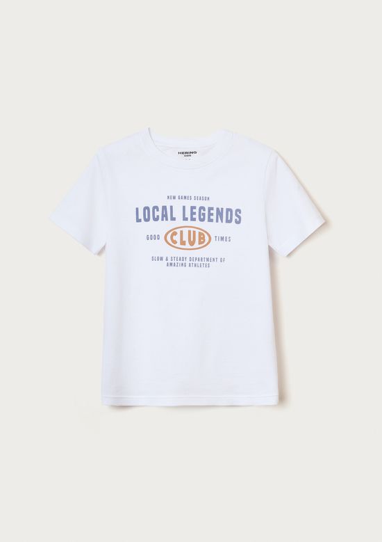 Foto do produto: Camiseta Infantil Menino Manga Curta Com Estampa - Branco