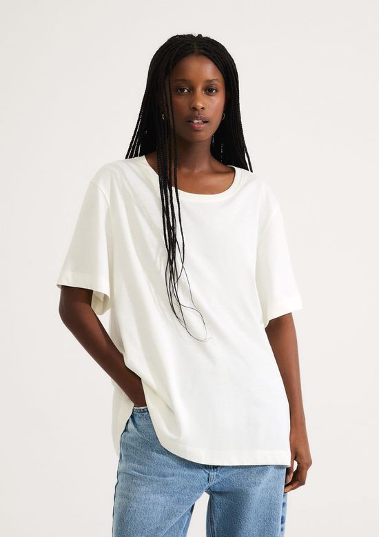 Foto do produto: Blusa Feminina Manga Curta - Off white