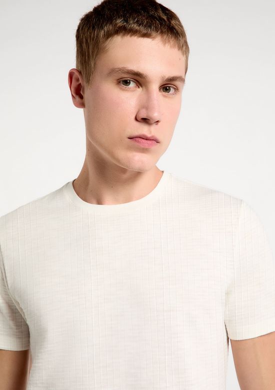Foto do produto: Camiseta Masculina Texturizada Em Malha Premium - Off white