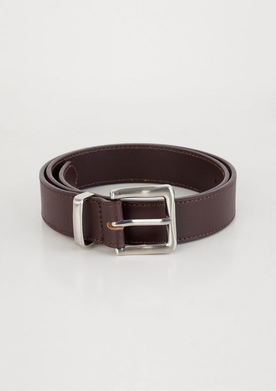 Foto do produto: Cinto Feminino Em Couro Fivela Quadrada - Marrom