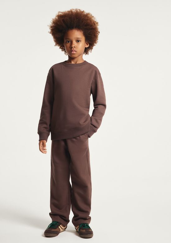 Foto do produto: Calça De Moletom Infantil Unissex Peluciada - Marrom