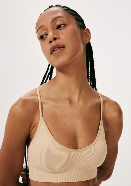 Foto do produto: Top Básico Sem Costura Canelado - Bege