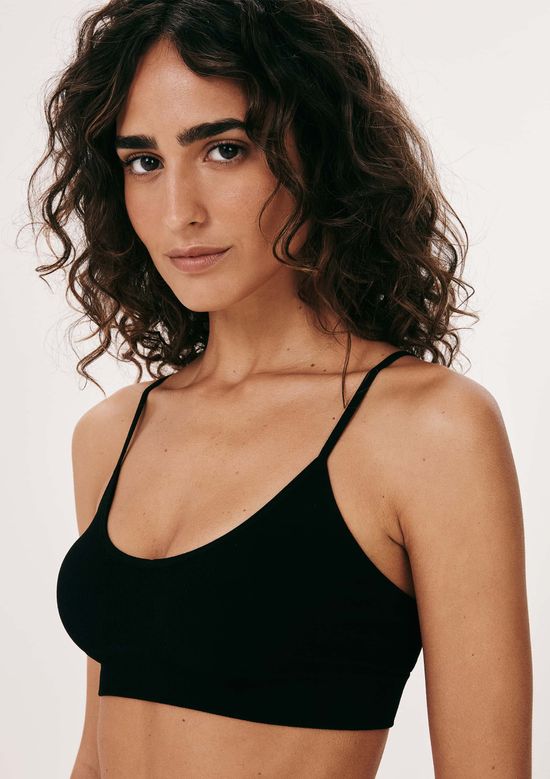 Foto do produto: Top Básico Sem Costura Canelado - Preto