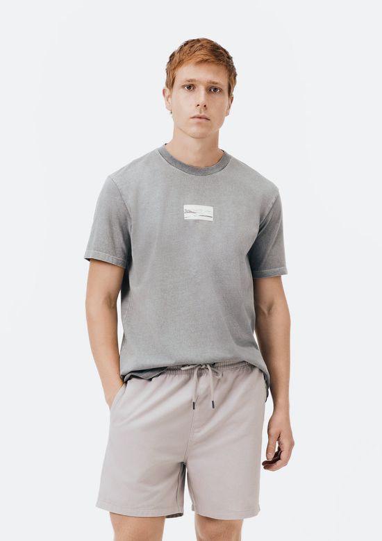 Foto do produto: Shorts Masculino De Sarja - Cinza