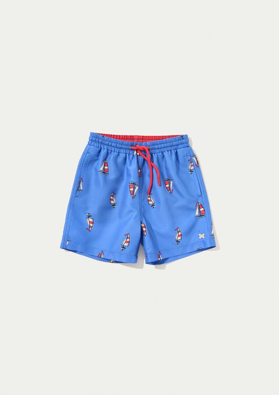 Foto do produto: Shorts Infantil Menino Estampado - Azul
