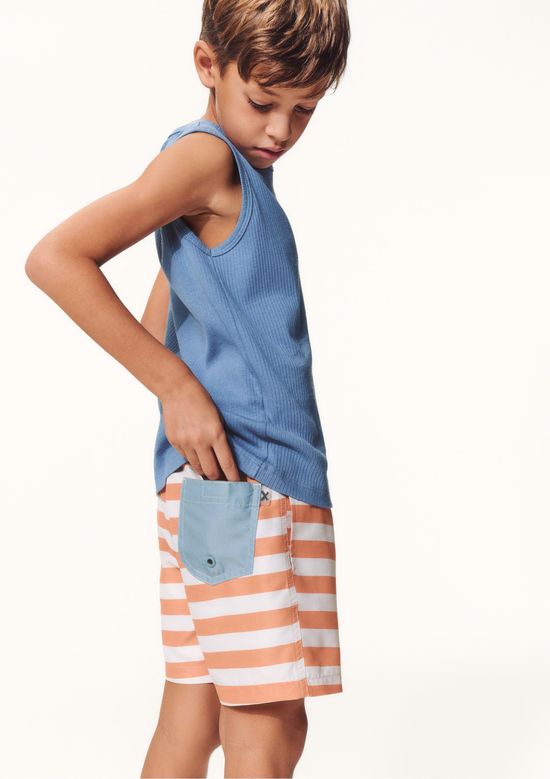 Foto do produto: Shorts Infantil Menino Estampado - Laranja