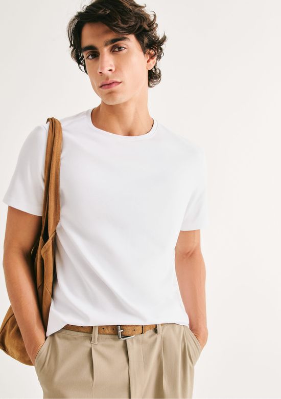 Foto do produto: Camiseta Masculina Manga Curta Super Cotton Pima - Branco