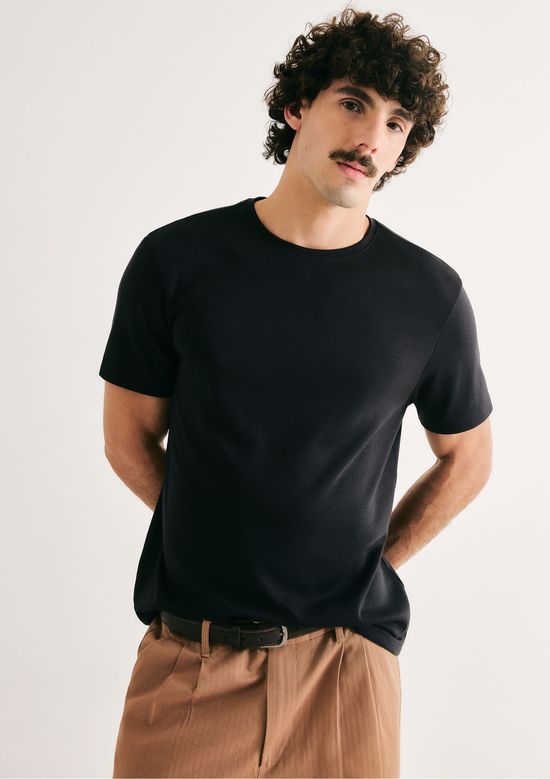 Foto do produto: Camiseta Masculina Manga Curta Super Cotton Pima - Preto