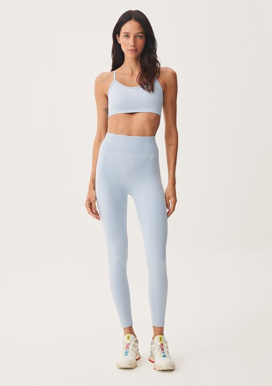 Foto do produto: Calça Legging Feminina Rajada Sem Costura - Azul