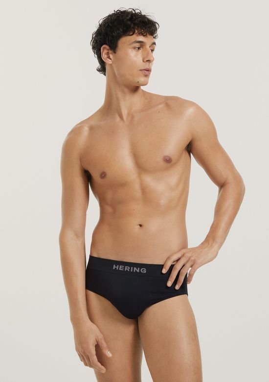 Foto do produto: Kit 2 Cuecas Slip Sem Costura - Preto