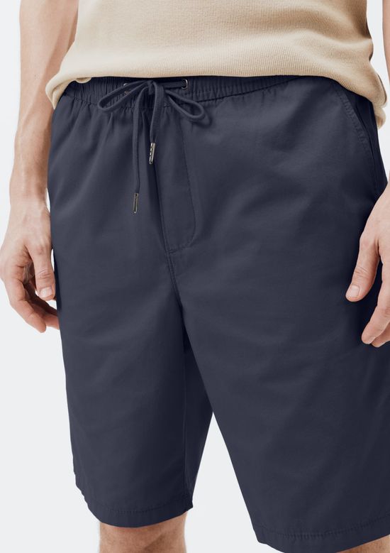 Foto do produto: Bermuda Básica Masculina Em Sarja - Azul