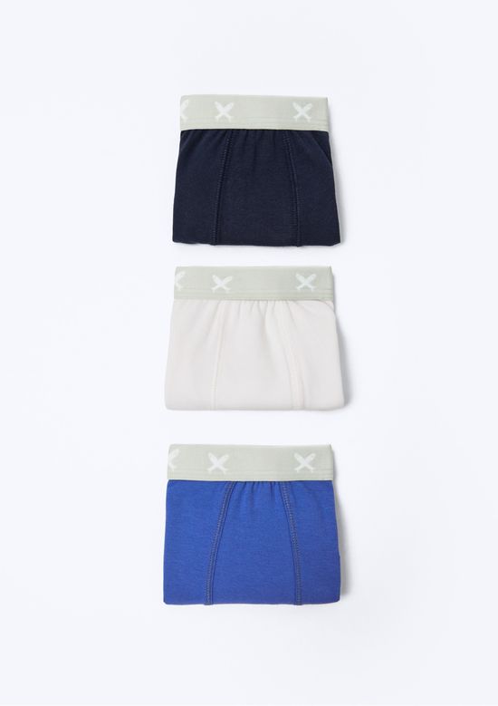 Foto do produto: Kit Com 3 Cuecas Infantil Boxer - Azul