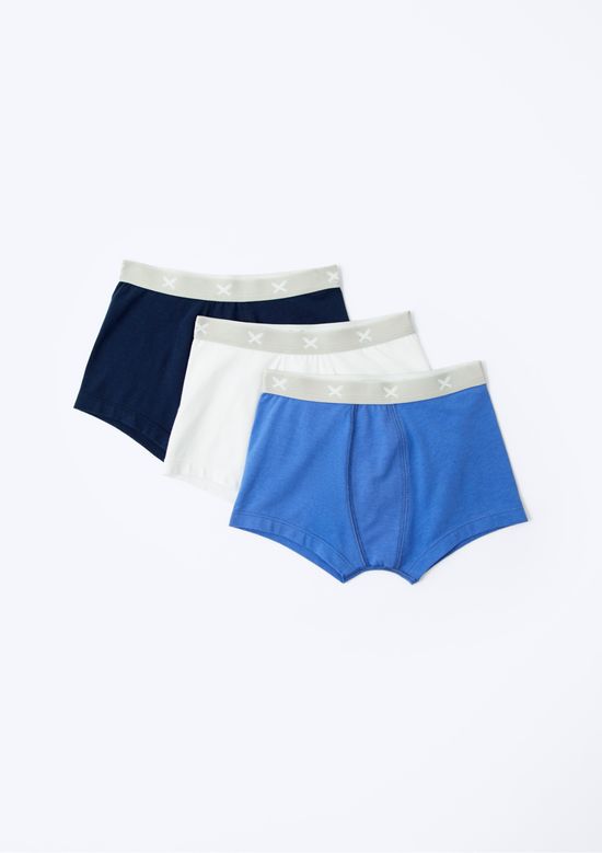 Foto do produto: Kit Com 3 Cuecas Infantil Boxer - Azul