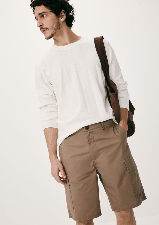 Foto do produto: Bermuda Masculina Cargo Reta - Marrom