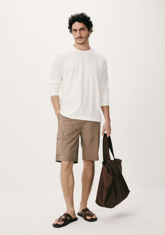 Foto do produto: Bermuda Masculina Cargo Reta - Marrom