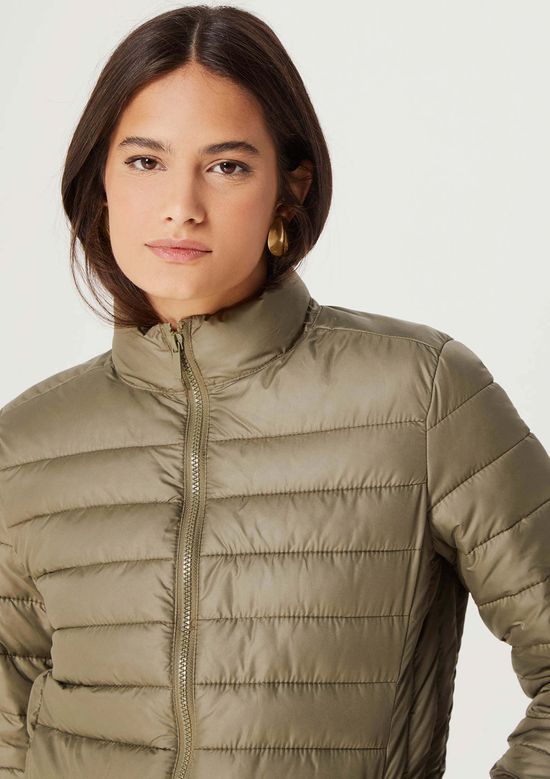 Foto do produto: Jaqueta Básica Feminina Puffer Com Forro  - Verde