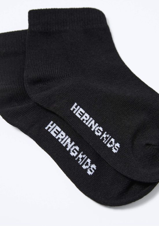 Foto do produto: Kit Com 3 Pares De Meia Infantil Unissex Cano Curto - Preto