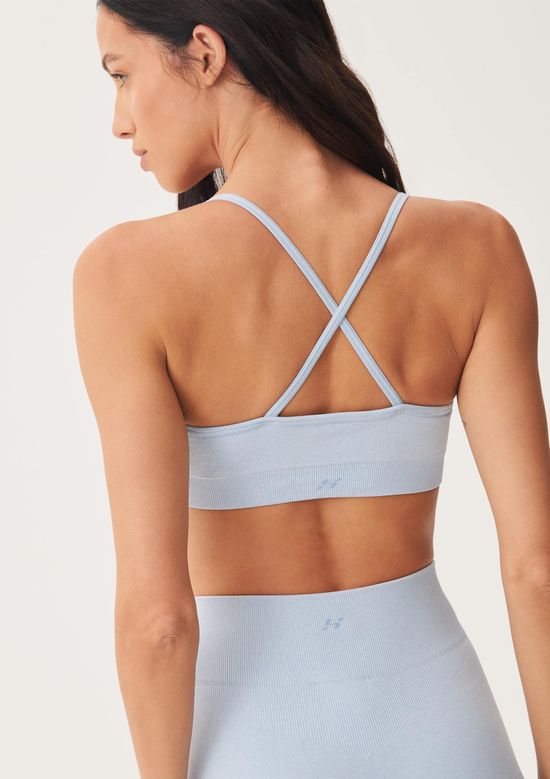 Foto do produto: Top Esportivo Rajado Alças Finas - Azul