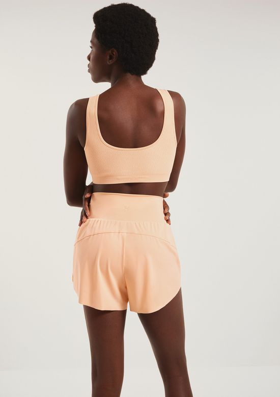 Foto do produto: Top Esportivo Canelado Sem Costura - Rosa