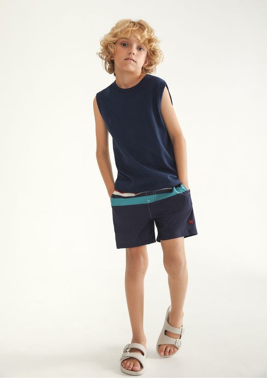 Foto do produto: Shorts Infantil Menino Em Nylon - Azul