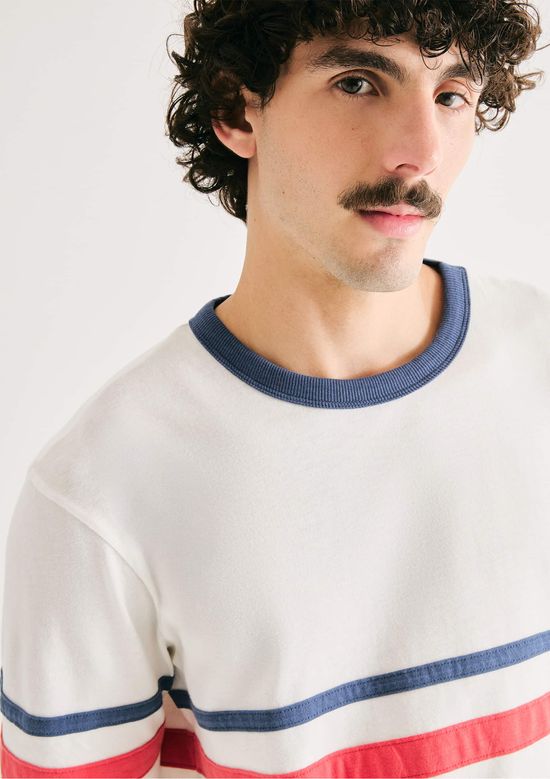 Foto do produto: Camiseta Masculina Comfort Em Algodão - Off white