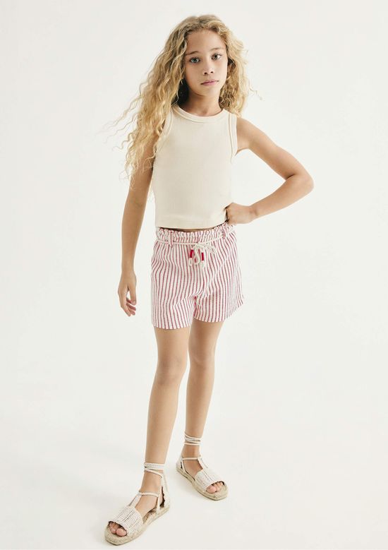 Foto do produto: Conjunto Infantil Menina Em Fio Tinto - Creme