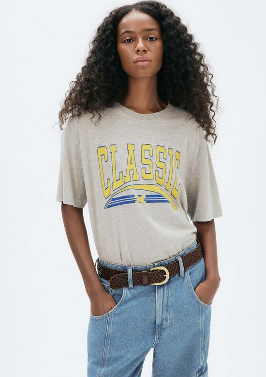 Foto do produto: Camiseta Classic Feminina Manga Curta Oversized - Cinza