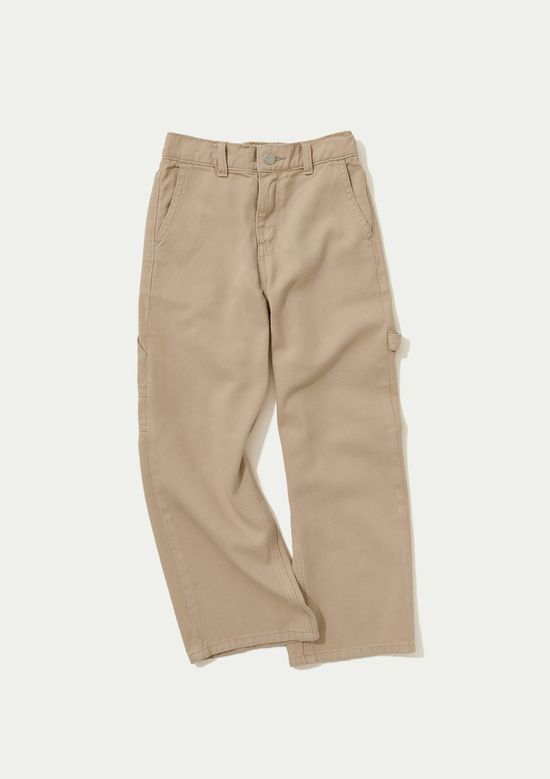 Foto do produto: Calça Infantil Menino Reta Em Sarja - Bege