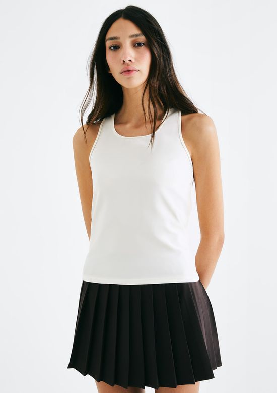 Foto do produto: Regata Esportiva Feminina Com Fio LYCRA® - Off white