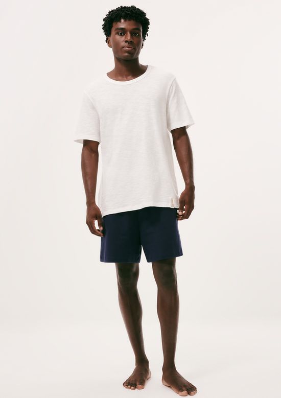 Foto do produto: Pijama Curto Masculino Em Malha Flamê - Off white