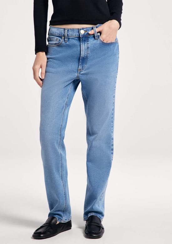 Foto do produto: Calça Jeans Feminina Slim Cintura Média - Azul