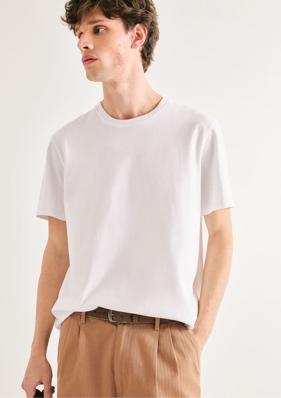 Foto do produto: Camiseta Básica Masculina Comfort Super Cotton - Branco