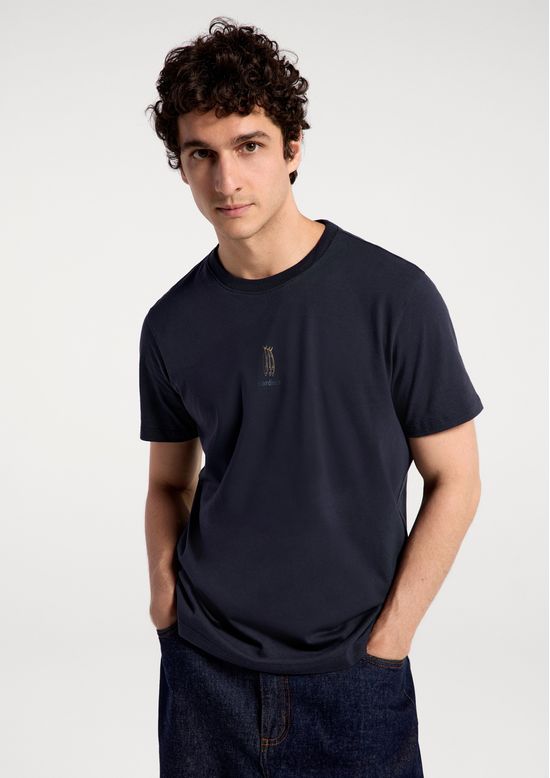 Foto do produto: Camiseta Masculina Manga Curta Com Estampa - Azul