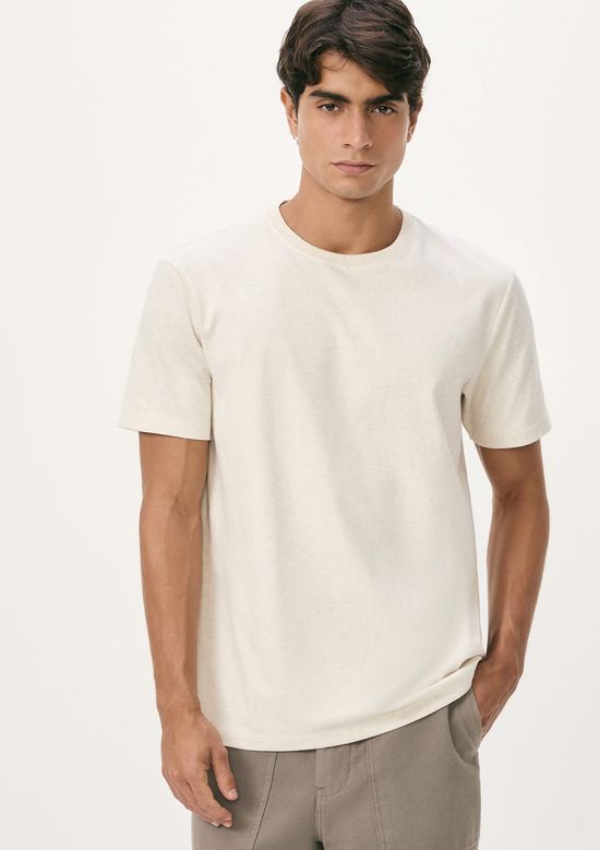 Foto do produto: Camiseta Básica Masculina Comfort Super Cotton - Off white