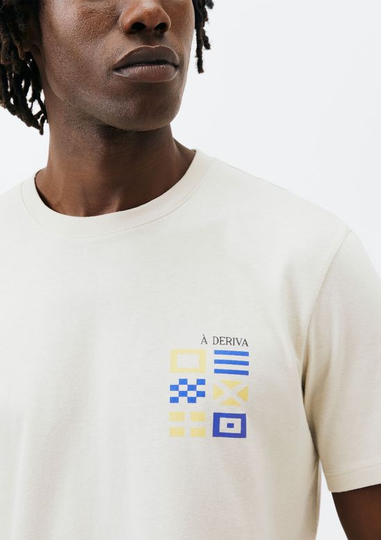 Foto do produto: Camiseta Masculina Manga Curta Com Estampa - Off white