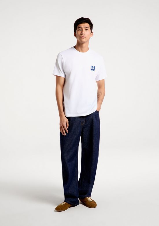 Foto do produto: Camiseta Masculina Manga Curta Com Estampa - Branco