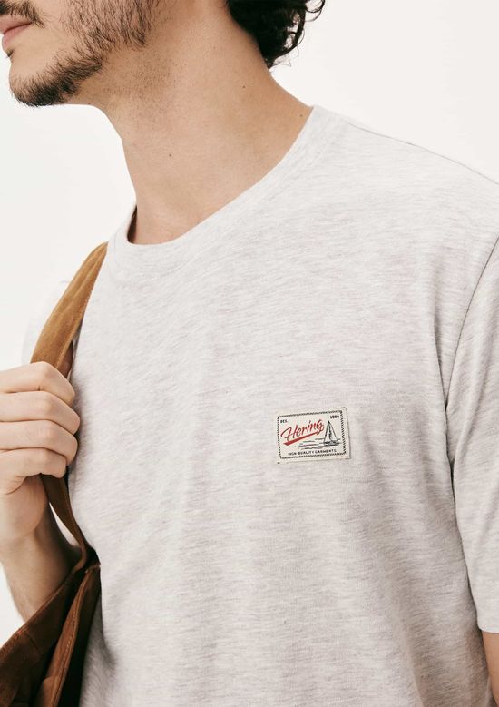 Foto do produto: Camiseta Masculina Manga Curta Com Estampa - Cinza