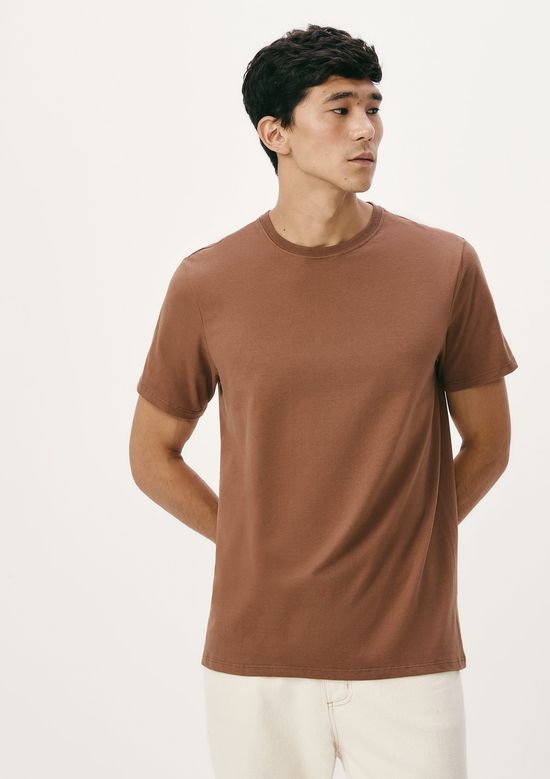 Foto do produto: Camiseta Básica Masculina Comfort Super Cotton - Marrom
