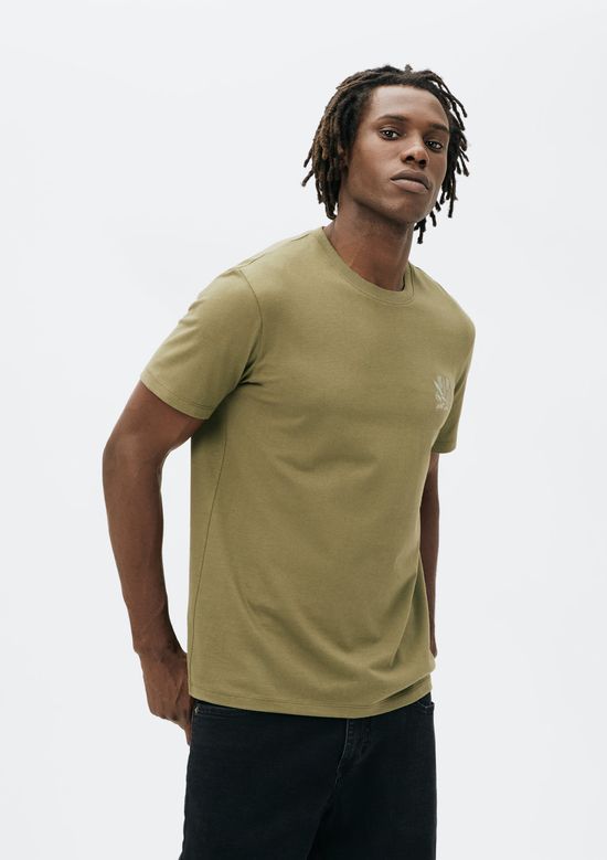 Foto do produto: Camiseta Masculina Manga Curta Com Estampa - Verde