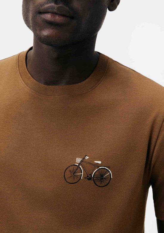 Foto do produto: Camiseta Masculina Manga Curta Com Estampa - Marrom