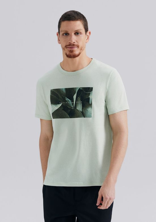 Foto do produto: Camiseta Masculina Manga Curta Com Estampa - Verde
