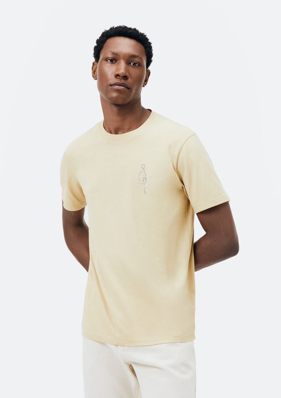 Foto do produto: Camiseta Masculina Manga Curta Com Estampa - Amarelo