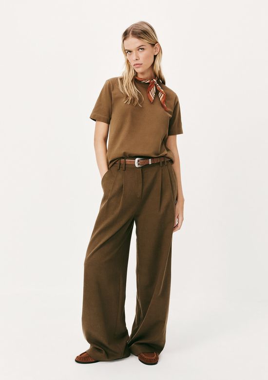 Foto do produto: Camiseta Feminina Manga Curta Super Cotton - Marrom