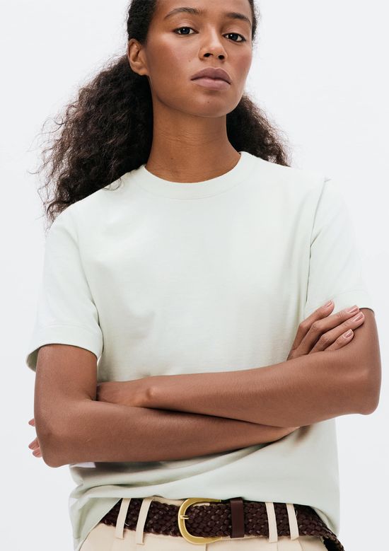 Foto do produto: Blusa Feminina Manga Curta Super Cotton - Verde