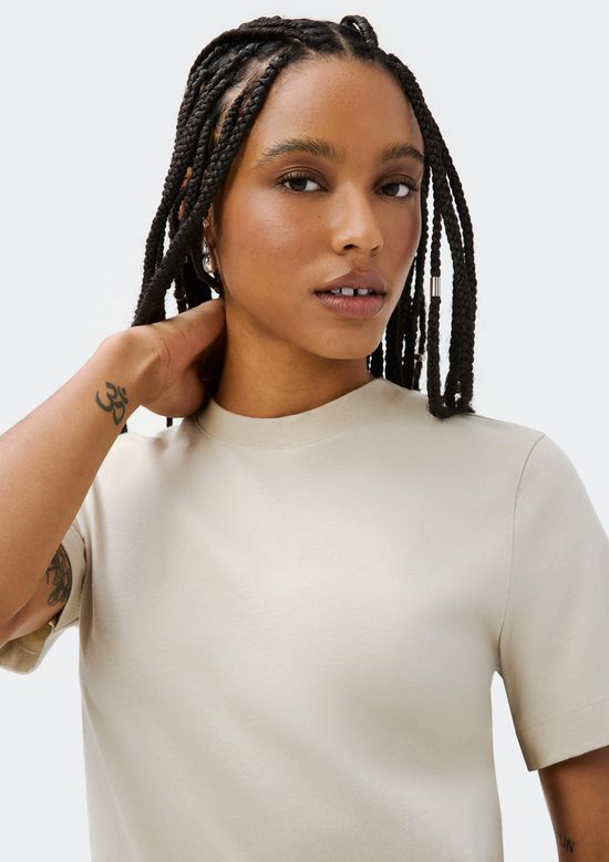 Foto do produto: Camiseta Feminina Manga Curta Super Cotton - Cinza