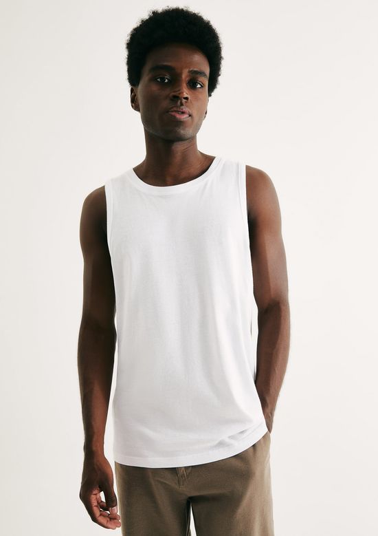 Foto do produto: Regata Masculina Em Malha - Branco