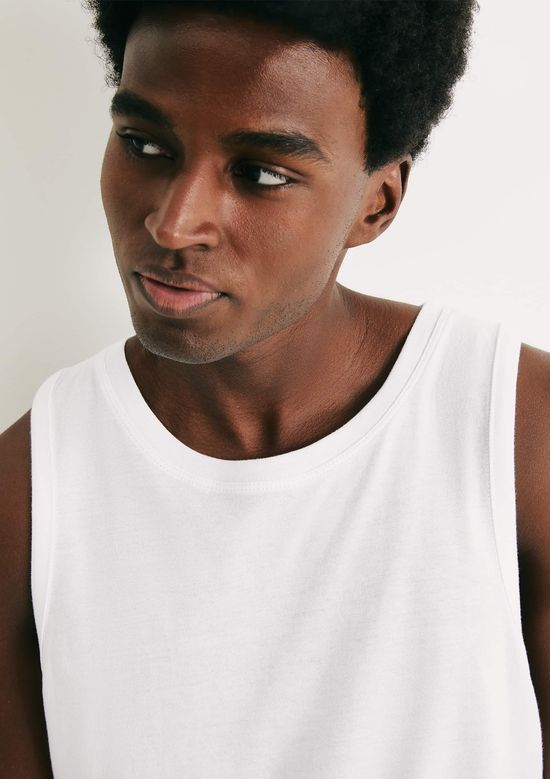 Foto do produto: Regata Masculina Em Malha - Branco