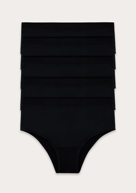 Foto do produto: Kit 5 Calcinhas Sem Costura Caleçon - Preto