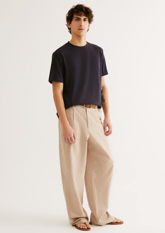 Foto do produto: Camiseta Masculina Manga Curta Em Ribana Ultra Soft - Azul